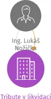 Tribute v likvidaci, IČO: 26548577: vizualizace vztahů osob a společností