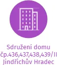 Sdružení domu čp.436,437,438,439/II Jindřichův Hradec, IČO: 26518040: vizualizace vztahů osob a společností