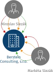 Berstein Consulting, s.r.o., IČO: 26688123: vizualizace vztahů osob a společností