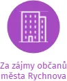 Za zájmy občanů města Rychnova, IČO: 26667886: vizualizace vztahů osob a společností