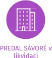 PREDAL SÁVORÉ v likvidaci, IČO: 26679515: vizualizace vztahů osob a společností