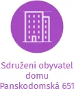 Sdružení obyvatel domu Panskodomská 651, IČO: 26619920: vizualizace vztahů osob a společností