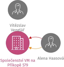 Vizualizace vztahů osob a společností - Společenství VM na Příkopě 579