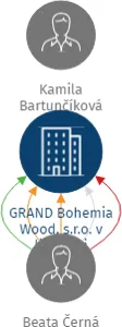 GRAND Bohemia Wood, s.r.o. v likvidaci, IČO: 26857138: vizualizace vztahů osob a společností
