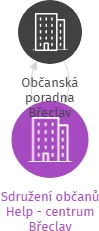 Sdružení občanů Help - centrum Břeclav, IČO: 26988097: vizualizace vztahů osob a společností
