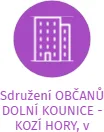 Sdružení OBČANŮ DOLNÍ KOUNICE - KOZÍ HORY, v likvidaci, IČO: 27006603: vizualizace vztahů osob a společností