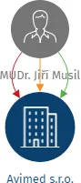 Vizualizace vztahů osob a společností - Avimed s.r.o.