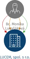LUCEM, spol. s r.o., IČO: 27632881: vizualizace vztahů osob a společností
