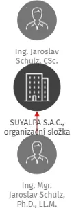 SUYALPA S.A.C., organizační složka, IČO: 27748707: vizualizace vztahů osob a společností