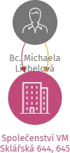 Vizualizace vztahů osob a společností - Společenství VM Sklářská 644, 645