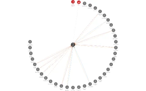Nadace OKD, IČO: 27832813: vizualizace vztahů osob a společností