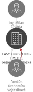 EASY CONSULTING LIMITED, organizační složka, IČO: 27824942: vizualizace vztahů osob a společností