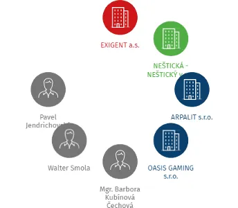 RECOIN s.r.o. v likvidaci, IČO: 27997588: vizualizace vztahů osob a společností