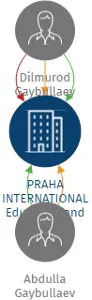 PRAHA INTERNATIONAL Education and Business Institute s.r.o., IČO: 28257529: vizualizace vztahů osob a společností