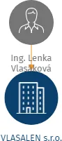 Vizualizace vztahů osob a společností - VLASALEN s.r.o.