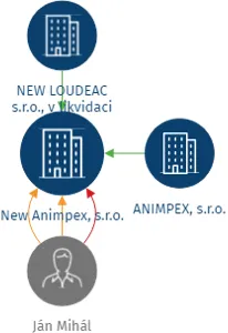 New Animpex, s.r.o., IČO: 28310454: vizualizace vztahů osob a společností