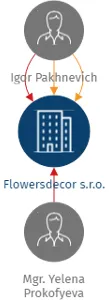 Flowersdecor s.r.o., IČO: 28444256: vizualizace vztahů osob a společností