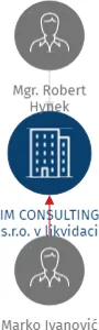 IM CONSULTING s.r.o. v likvidaci, IČO: 28411170: vizualizace vztahů osob a společností