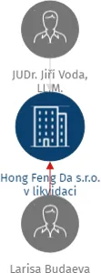 Hong Feng Da s.r.o. v likvidaci, IČO: 28502086: vizualizace vztahů osob a společností