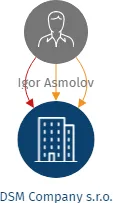 DSM Company s.r.o., IČO: 28687531: vizualizace vztahů osob a společností