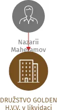 DRUŽSTVO GOLDEN H.V.V. v likvidaci, IČO: 28796136: vizualizace vztahů osob a společností