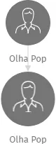 Olha Pop, IČO: 28730895: vizualizace vztahů osob a společností