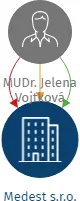 Medest s.r.o., IČO: 28746945: vizualizace vztahů osob a společností