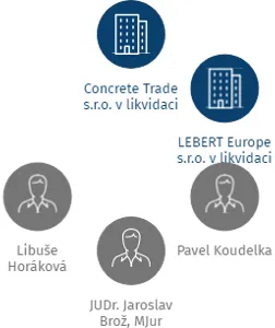 Vizualizace vztahů osob a společností - DIAMONDS & PEARLS s.r.o. v likvidaci