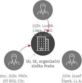 IAL SE, organizační složka Praha, IČO: 29031117: vizualizace vztahů osob a společností