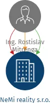 NeMi reality s.r.o., IČO: 29195012: vizualizace vztahů osob a společností