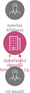 Společenství vlastníků Komenského č.p. 579, Otrokovice, IČO: 29230896: vizualizace vztahů osob a společností