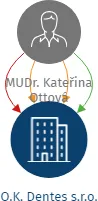 O.K. Dentes s.r.o., IČO: 29382157: vizualizace vztahů osob a společností