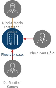 Floordex s.r.o., IČO: 29355419: vizualizace vztahů osob a společností