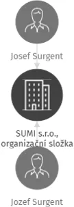 SUMI s.r.o., organizační složka, IČO: 31707793: vizualizace vztahů osob a společností
