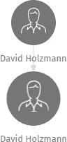 David Holzmann, IČO: 40969011: vizualizace vztahů osob a společností