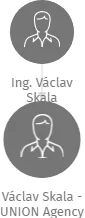 Václav Skala - UNION Agency, IČO: 41682459: vizualizace vztahů osob a společností