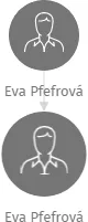 Eva Pfefrová, IČO: 42919606: vizualizace vztahů osob a společností