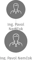 Ing. Pavol Nemčok, IČO: 43093043: vizualizace vztahů osob a společností