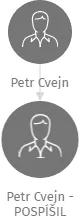Petr Cvejn - POSPÍŠIL, IČO: 46036041: vizualizace vztahů osob a společností