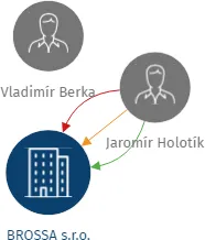 Vizualizace vztahů osob a společností - BROSSA s.r.o.