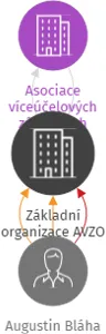 Základní organizace AVZO Plesná, IČO: 47722428: vizualizace vztahů osob a společností