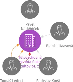 Vizualizace vztahů osob a společností - Tělovýchovná jednota Sokol Litultovice, z.s.