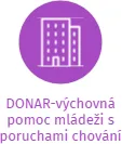 DONAR-výchovná pomoc mládeži s poruchami chování, IČO: 48282740: vizualizace vztahů osob a společností