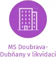 MS Doubrava-Dubňany v likvidaci, IČO: 48843300: vizualizace vztahů osob a společností