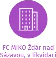 FC MIKO Žďár nad Sázavou, v likvidaci, IČO: 48894672: vizualizace vztahů osob a společností
