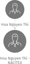 Hoa Nguyen Thi - NACITEX, IČO: 49255045: vizualizace vztahů osob a společností