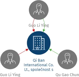 Qi Ban International Co. Lt., společnost s ručením omezeným, IČO: 49614738: vizualizace vztahů osob a společností