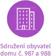Sdružení obyvatel domu č. 987 a 988, IČO: 60801069: vizualizace vztahů osob a společností