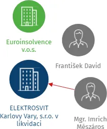 Vizualizace vztahů osob a společností - ELEKTROSVIT Karlovy Vary, s.r.o. v likvidaci