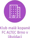 Klub malé kopané FC ALTEC Brno v likvidaci, IČO: 62156161: vizualizace vztahů osob a společností